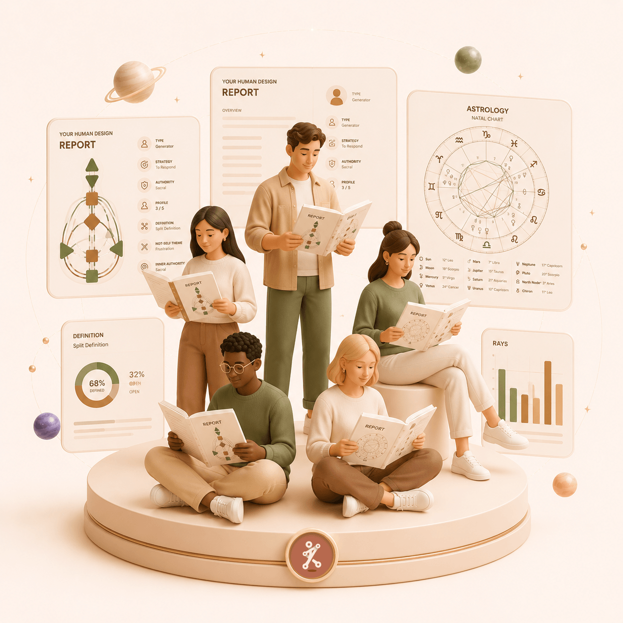 Human Design Relationship Chart preview