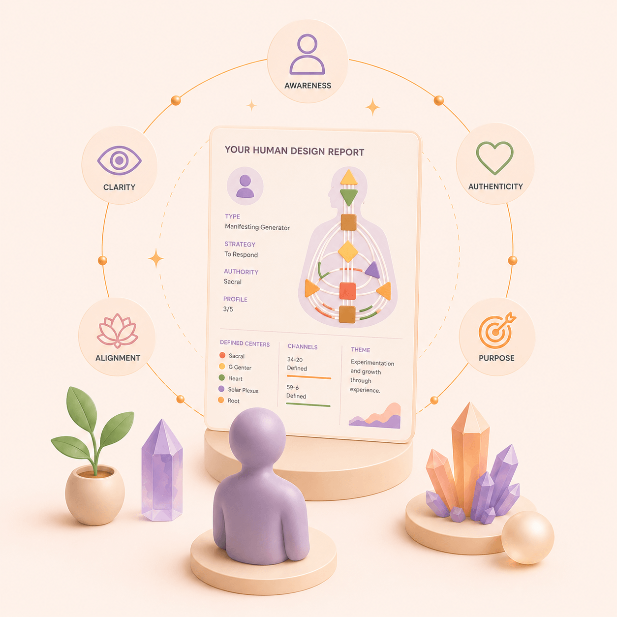 Free Human Design Chart preview