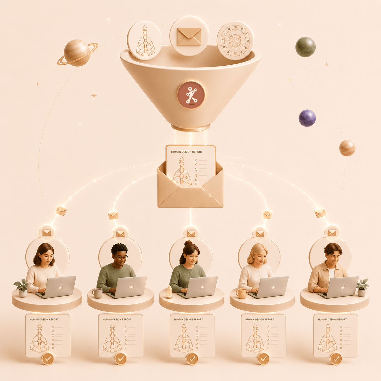 Human Design reports design editor