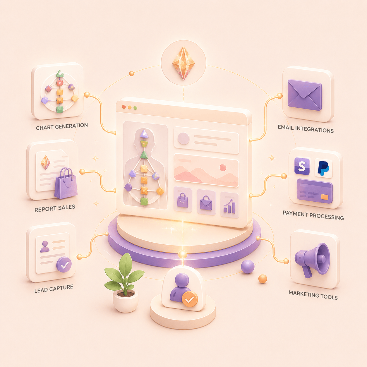 Human Design website builder preview
