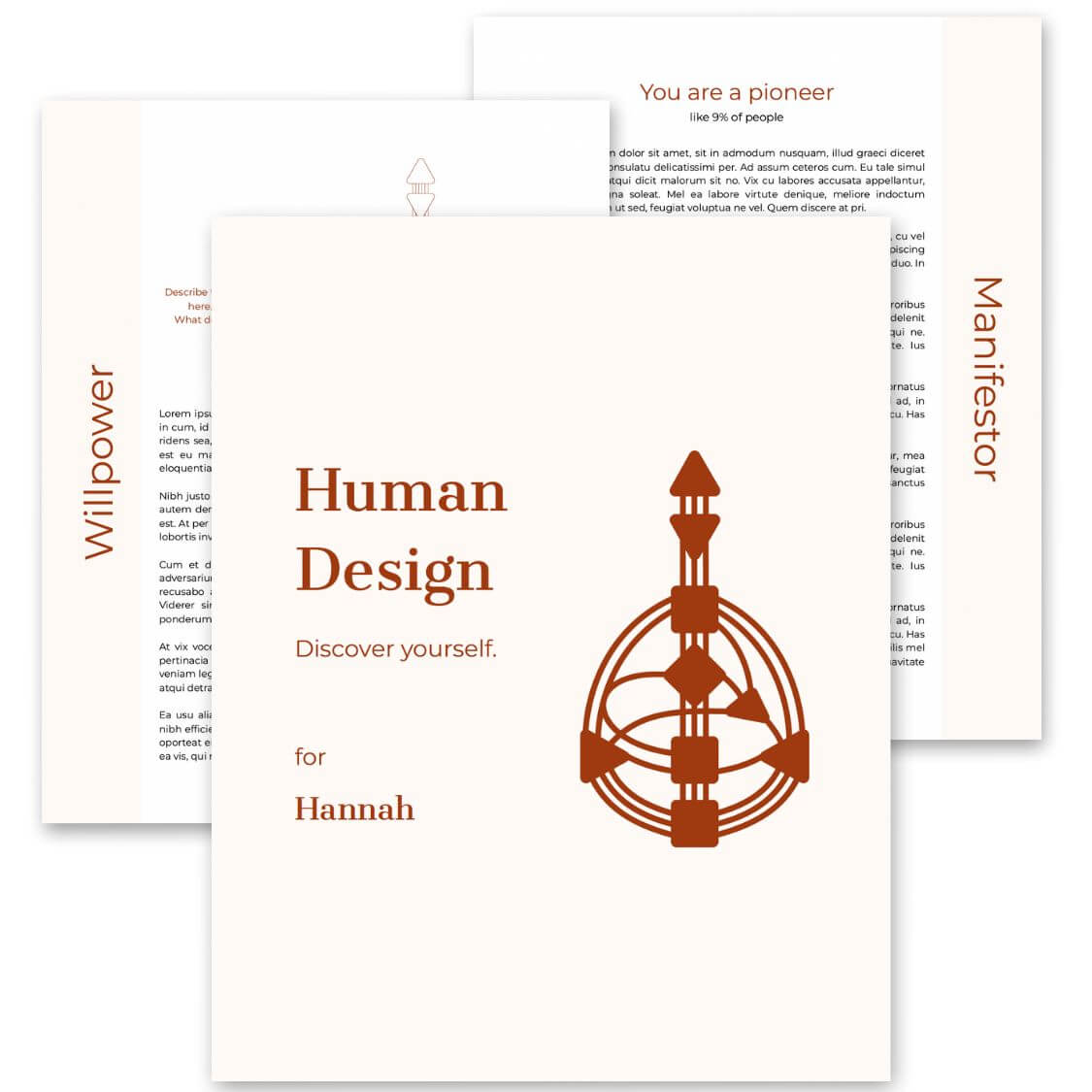 Human Design Template: Minimalist elegance