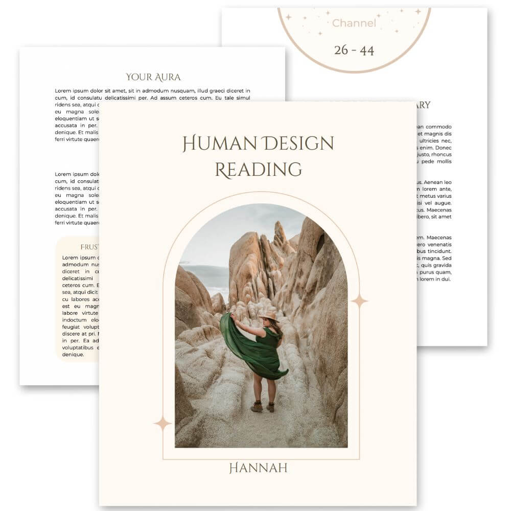 Human Design Template: Delicate rose